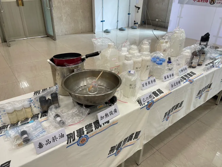 警方查獲相關製毒器具。警方提供