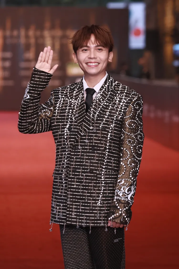 金鐘紅毯主持人黃豪平。彭欣偉攝