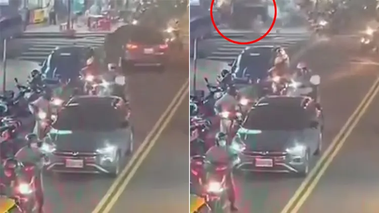 曾姓少年開休旅車衝進店內造成3死。警方提供