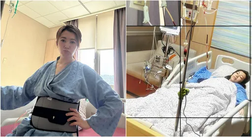 女星緊急回台開刀!虛弱躺病床照片曝 粉絲揪心:怎麼這麼嚴重!