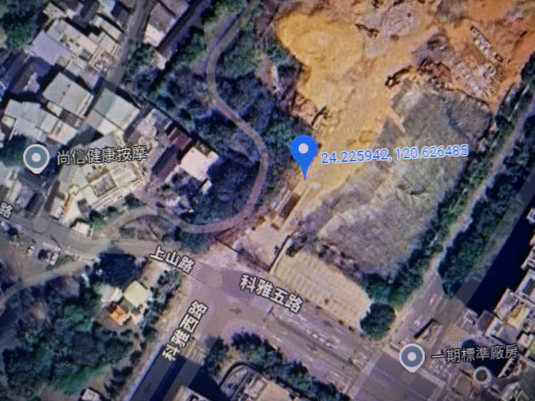 中科配水池工安意外地點。翻攝Google地圖