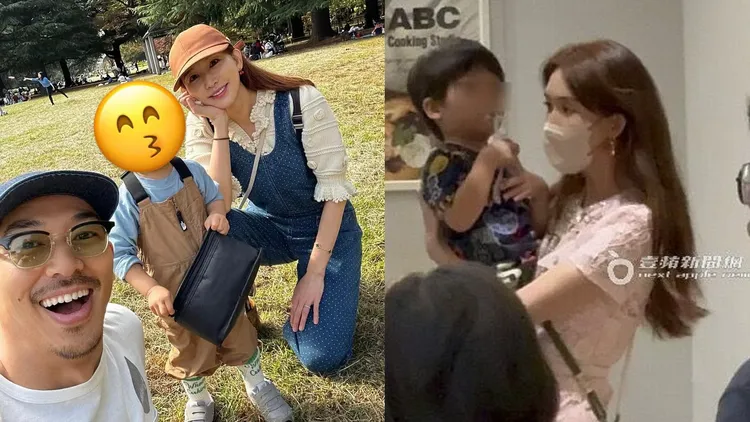 AKIRA在中國錄節目，把握空檔和林志玲、兒子通話解相思。翻攝林志玲IG、資料照片