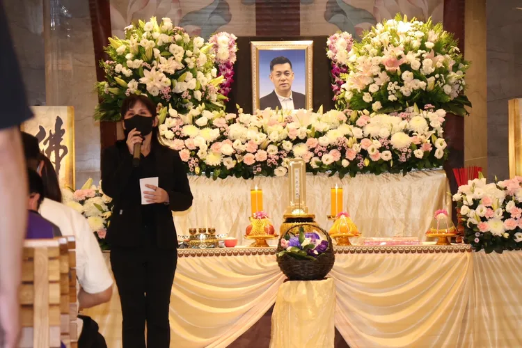 汪建民靈堂。莊宗達攝