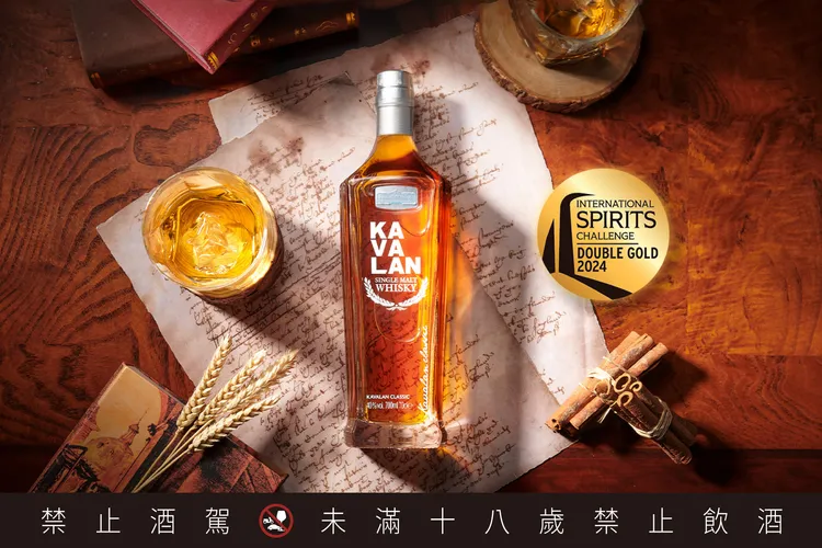 噶瑪蘭威士忌以「噶瑪蘭經典單一麥芽威士忌」贏得ISC國際烈酒競賽雙金牌殊榮。業者提供
