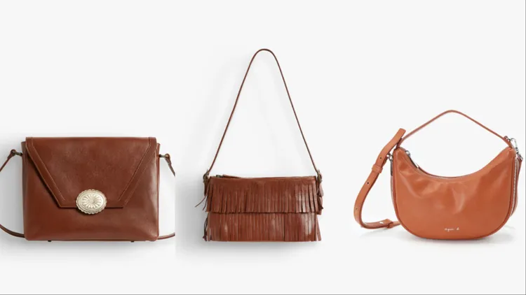 Dakota斜背包（左起）1萬7980元、Carmen手拿包1萬2580元、皮革彎月包9980元。品牌提供