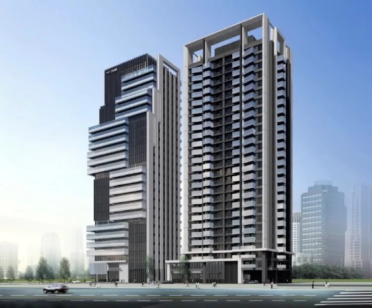 高雄客運都更案建築模擬圖。都發局提供