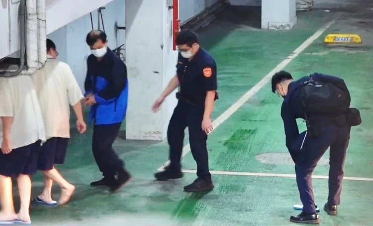 檢方聲請延押北市前副市長彭振聲，台北地院今天傍晚開庭。莊宗達攝