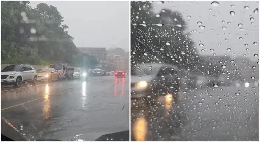 基隆淹水警戒!民眾哀號:「根本颱風等級」從頭濕到腳