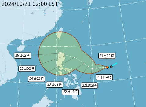 明晚雨勢增大!秋颱共伴效應強?準「潭美」2預測路徑影響曝