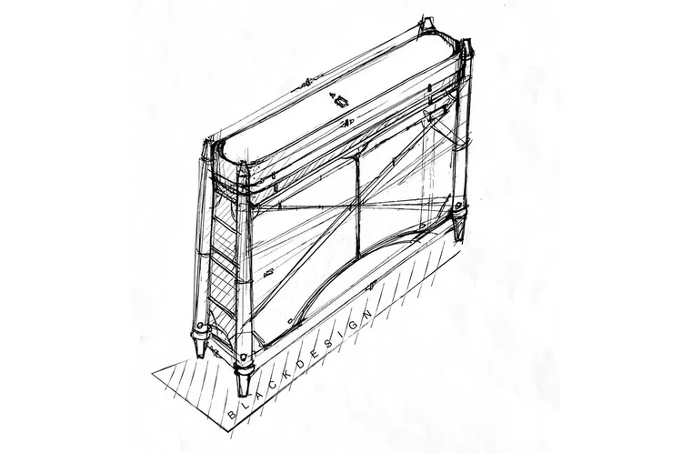 台灣戶外品牌BLACK Design為AMBEO Soundbar Mini設計專屬工藝桌。業者提供