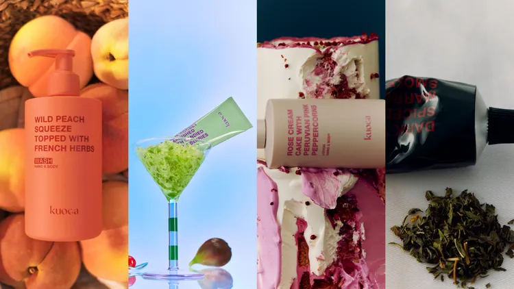 Kuoca Epicure Blends系列擁有野桃、羅勒雪酪、玫瑰奶香蛋糕、黑茶4種香氣。品牌提供