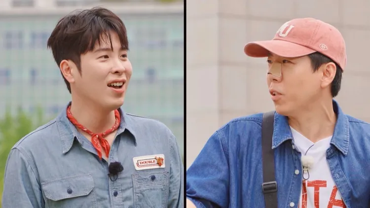 表志勳（P.O）（左）聽過與梁世燦長的相似傳言，且形容2人臉型有著猴子臉面相。中天綜合台提供