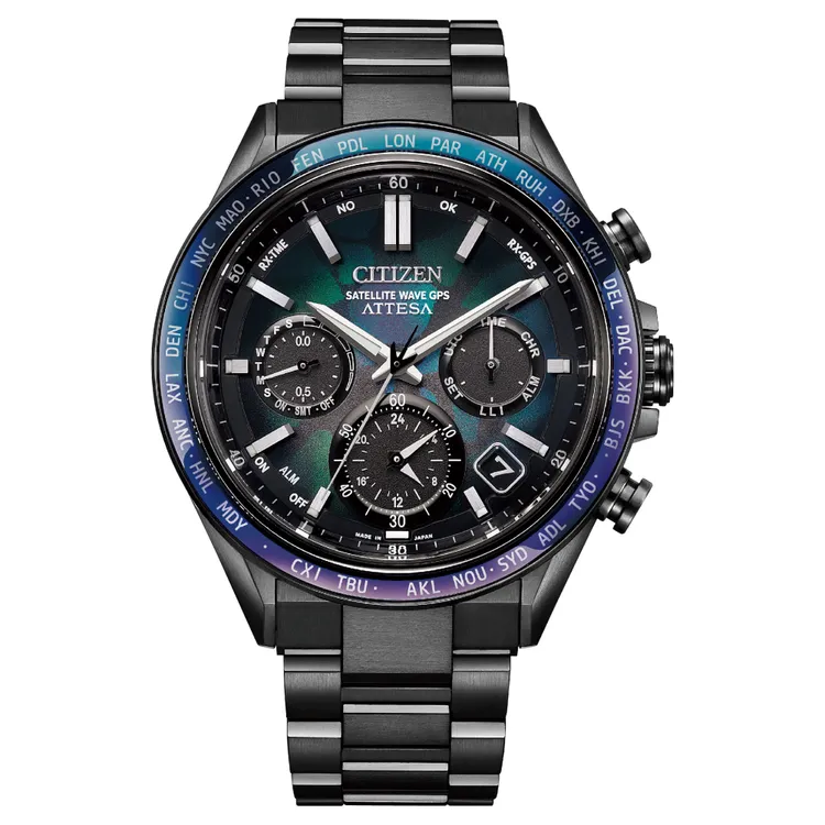 小玉今日配戴的光動能GPS衛星對時腕錶CC4057-60E，8萬9800元。品牌提供
