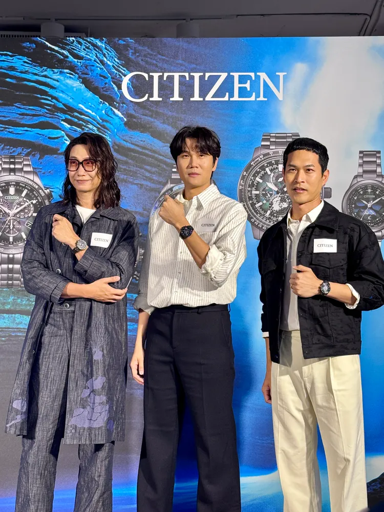 金曲樂團宇宙人今出席CITIZEN宇宙幻彩限定腕錶發表活動，展現「宇宙連動」。張家玲攝