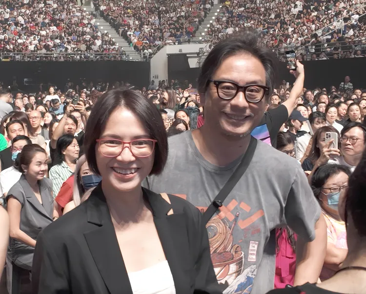 彭順和影后太太李心潔也現身台下。台灣映藝提供