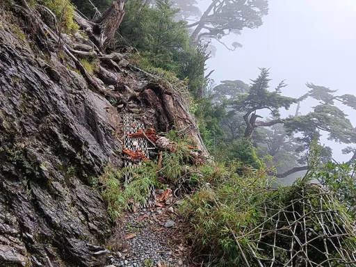 近日午後強降雨影響!北大武山步道2k處路基裂縫擴大 將暫停開放至年底