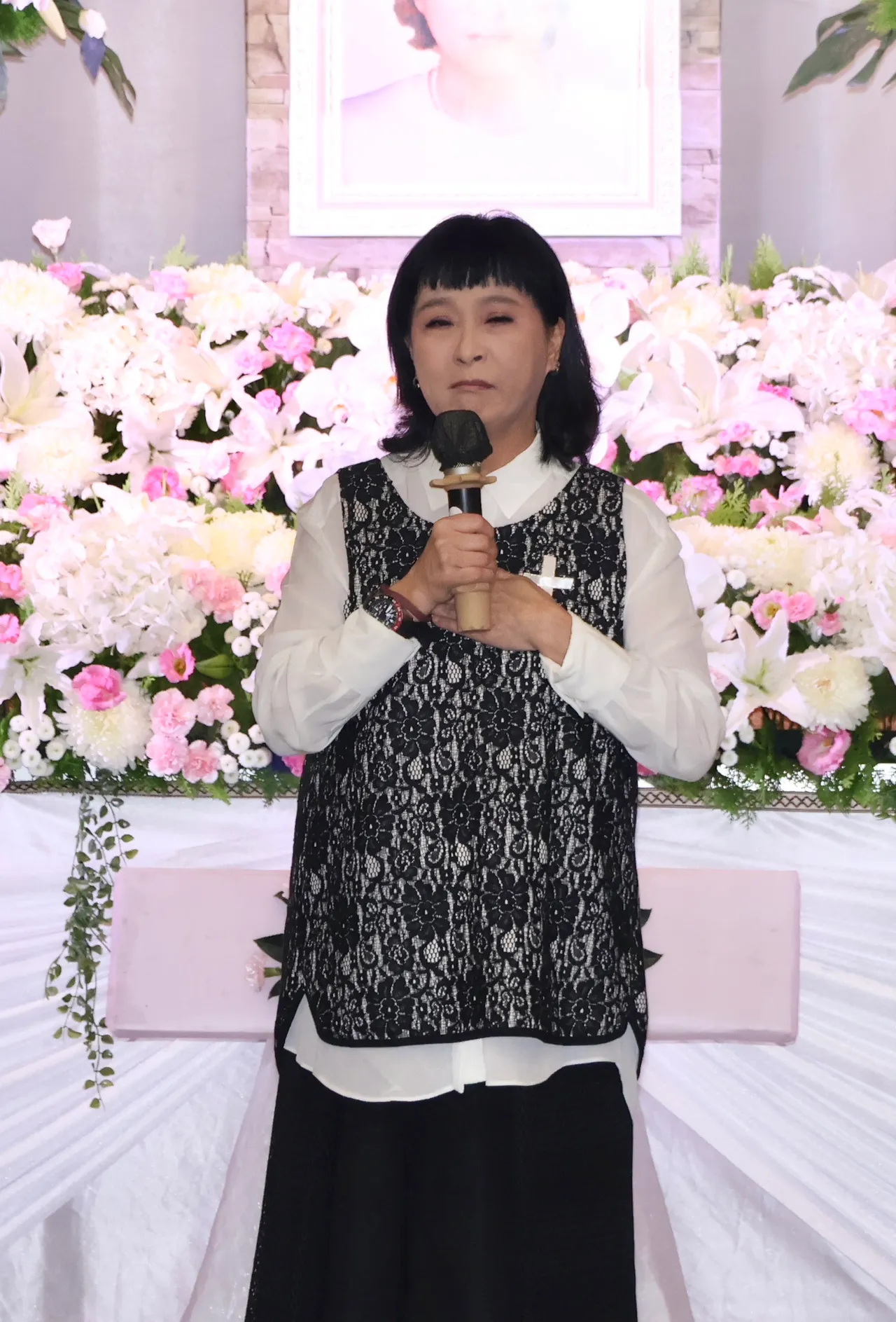 馬妞回憶張智皓生前過往,一度感傷落淚。莊宗達攝