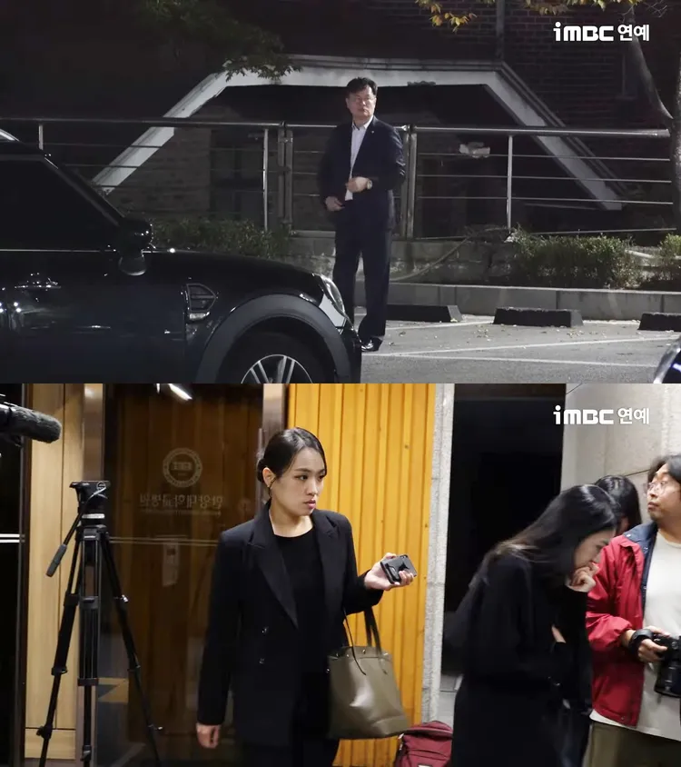 《黑白大廚》呂敬來（上圖）、鄭智善到場致意。翻攝YouTube