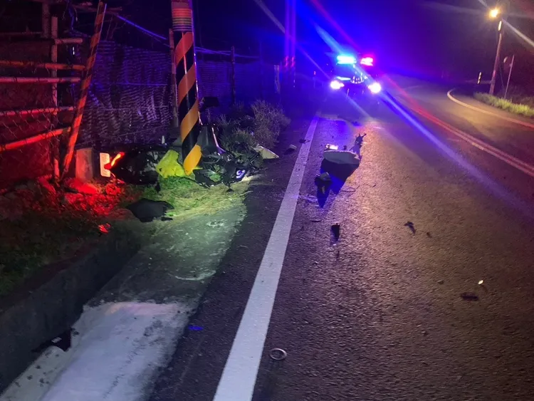 事故發生在台13線苗栗銅鑼與三義交界處。民眾提供