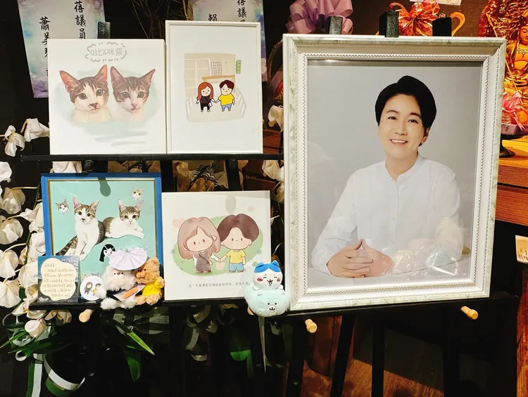 不少民眾前往靈堂和服務處追思牆告白許家蓓。翻攝《@hsu_chia_pei》Threads