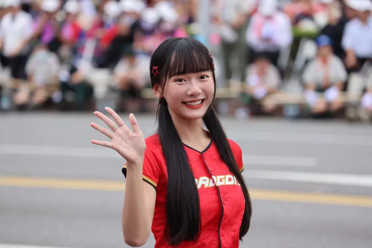 中華職棒啦啦隊。李俊毅攝