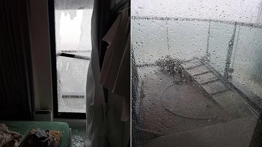 高雄工地鷹架飛過來 砸爆民宅玻璃「家人滿手都是血」