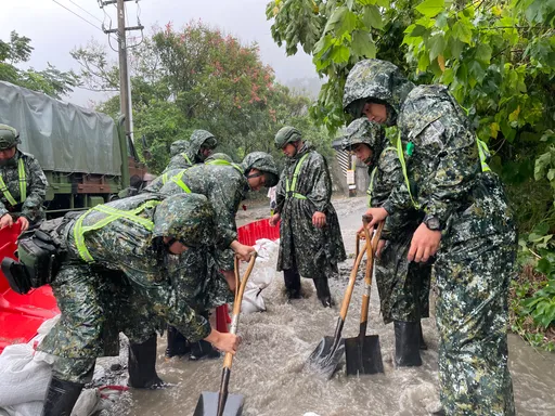 山陀兒暴力風雨威脅台東太麻里 國軍出動了