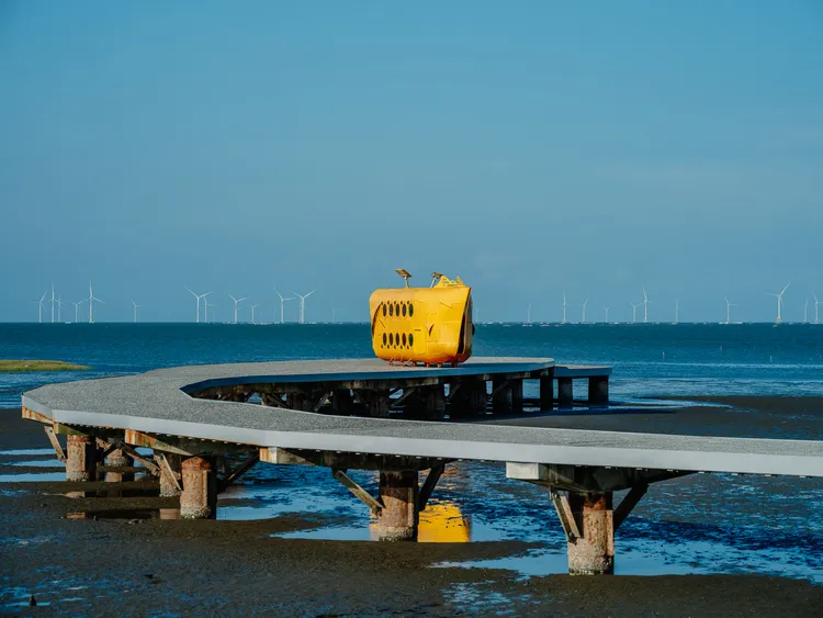 香山濕地藝術創作。新竹市府提供