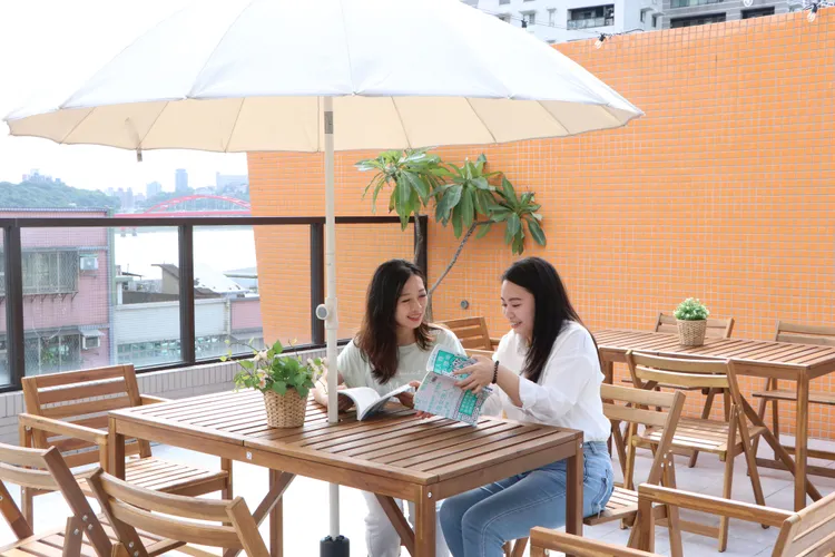 戶外閱讀區。館方提供