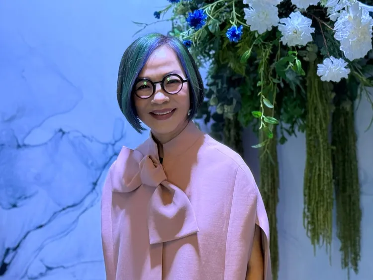 婚紗設計師林莉赴宴。讀者提供