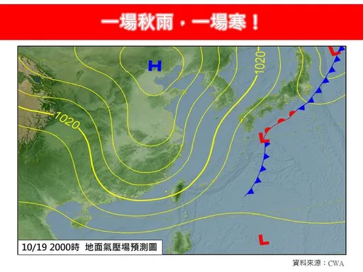 週末轉涼有雨！早晚氣溫大　專家：一場秋雨一場寒