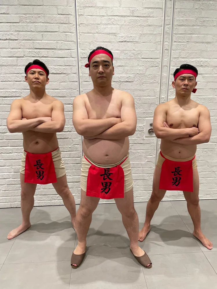 齊藤慎二（中）與武山浩三（左）、太田博久組成「叢林口袋」。翻攝chsaito X