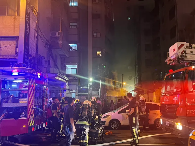 台中市消防局據報出動人車前往救援。民眾提供