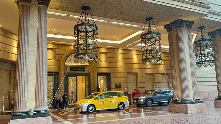 香港天王劉德華睽違11年訪台，下榻文華東方酒店。特勤中心攝