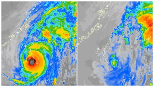 「怪颱山陀兒最後一天」影像全紀錄　高屏上空魂飛魄散