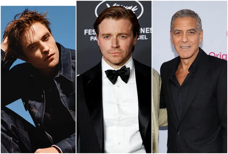 排名4-6的勞勃派汀森（左起）、傑克洛登與喬治克魯尼。