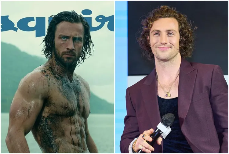 排名冠軍的亞倫泰勒強森不僅有被封為最好看的長相，八塊肌也相當驚人。