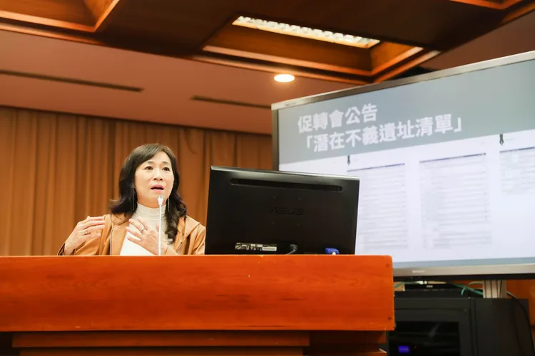 林宜瑾質詢指出，轉型正義絕對不是對族群的撕裂。林宜瑾辦公室提供