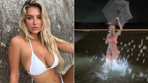 颶風殺死160人 網美穿比基尼拍「天災搞笑片」爽賺200萬點閱