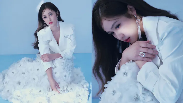 吳姍儒配戴BOUCHERON珠寶華麗復出。品牌提供