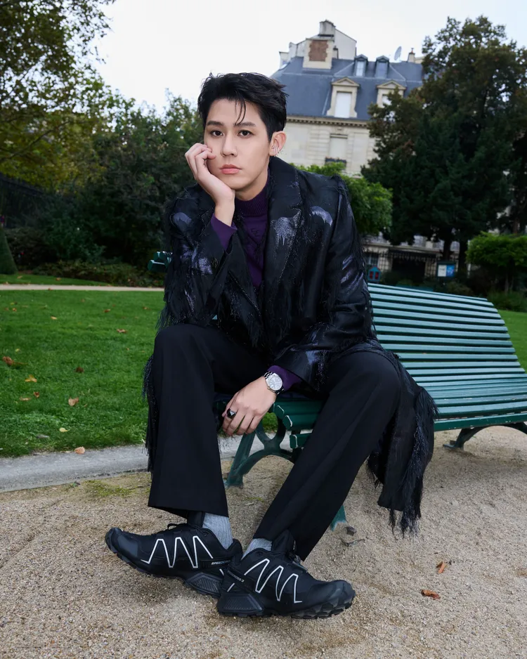 李玉璽搭配Salomon SPEEDCROSS 3，5180元。品牌提供