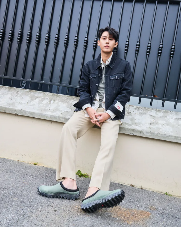 李玉璽搭配綠色款Salomon SNOWCLOG，3680元。品牌提供