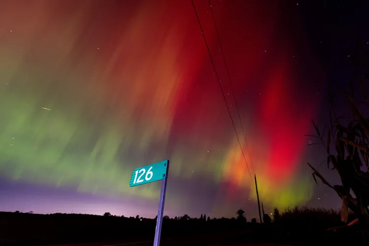 加拿大安大略省的極光。路透