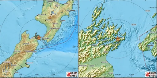 紐西蘭庫克海峽規模5.7地震 暫無傷亡災損通報