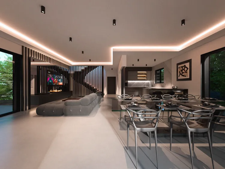 Blvck Villa 擁有四間豪華客房、私人影院與健身房。業者提供