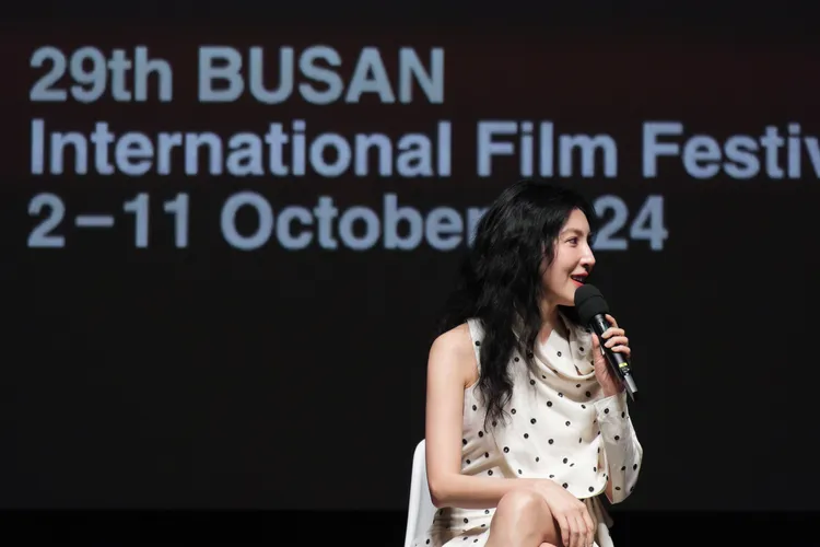 楊謹華首度來釜山，很開心《影后》能在這與大家初相見。Netflix提供