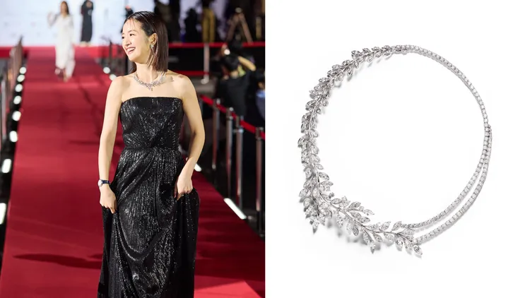 PIAGET頂級珠寶系列 18K白金鑽石項鍊，1300萬元。品牌提供