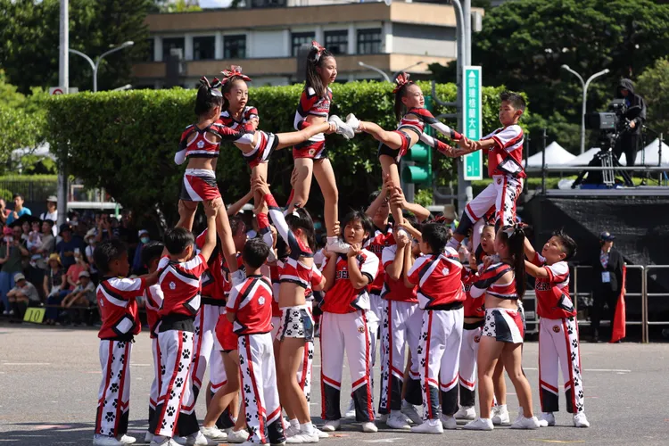 國慶大會預演活動。李俊毅攝