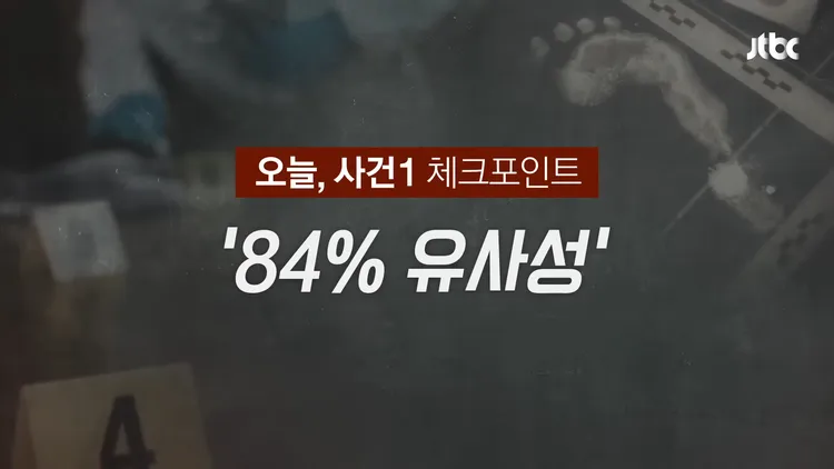 韓國法影片分析研究所所長比對照片，認為該男子與監視器畫面的施暴男長相相似度達84%。翻攝JTBC