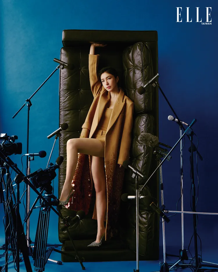 楊謹華拍攝《ELLE》封面。《ELLE》國際中文版提供